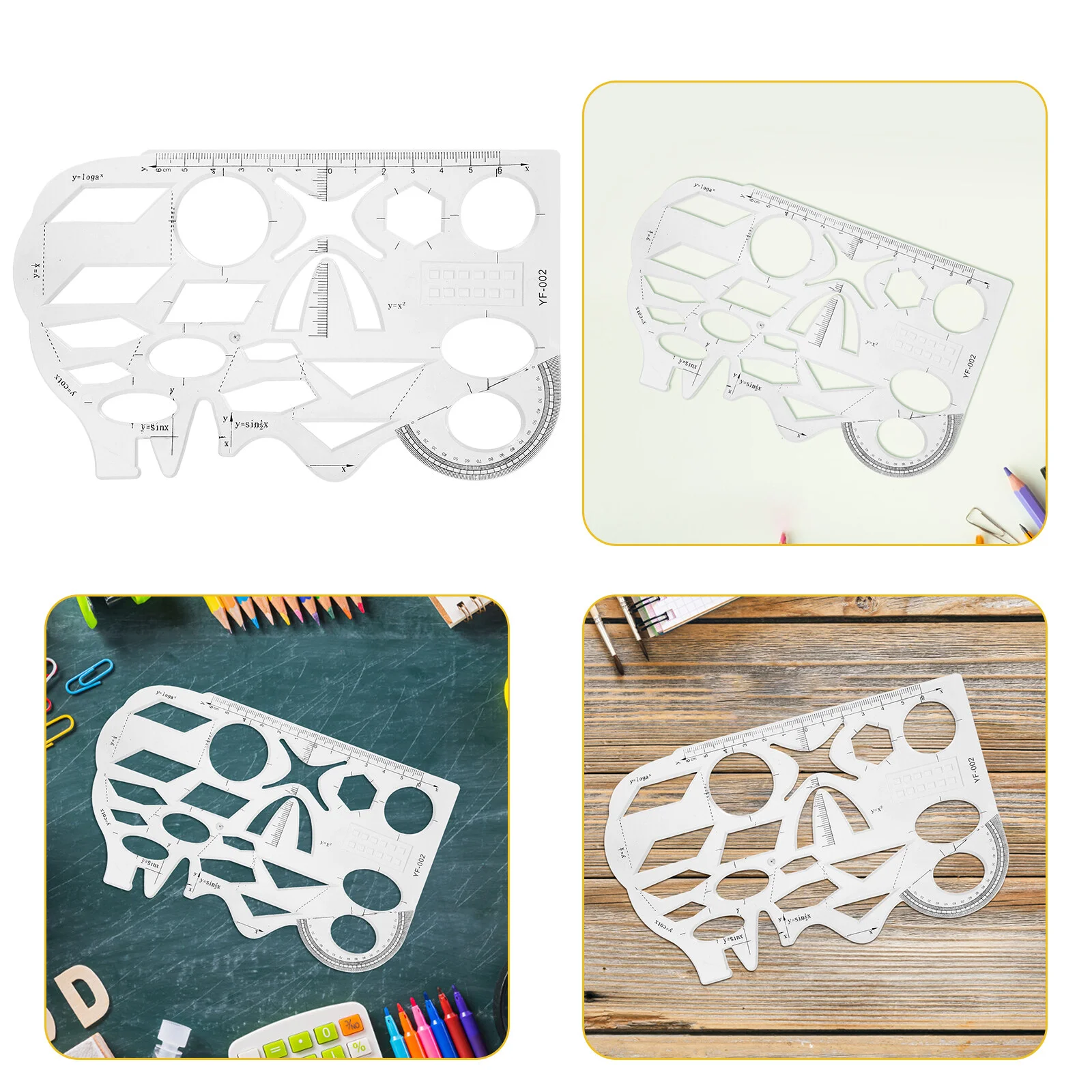 

Геометрическая линейка для студентов, трафареты для рисования, канцелярская рулетка, измерительный инструмент для взрослых, фотошаблон для студентов