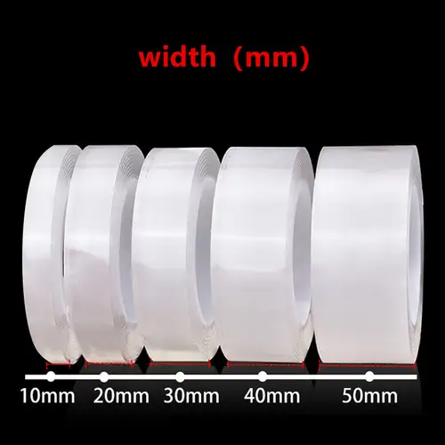 1/3/5m Nano Tape Double-Sided Adhesive Tape Traceless Waterproof Tape For Bathroom Kitchen Sink Tap Gel Sticker - Image 3
