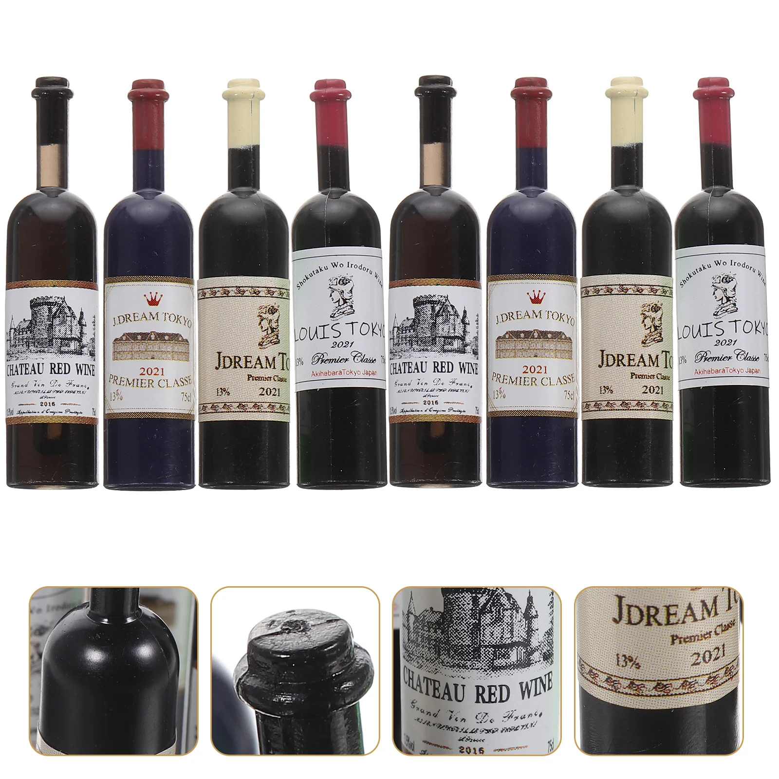 

1:12 Wine Bottles Toys Doll House Miniature Wine Bottles Miniature Wine Bottles Doll House Accessories