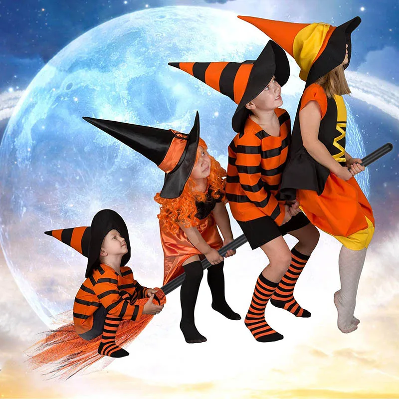 SM SunniMix Sorcier Halloween Balai, Toile d'araignée Volant Balai Bâton  Balai Prop Plastique pour Adultes Costume Cadeau Fête Porte, Le Noir :  : Mode