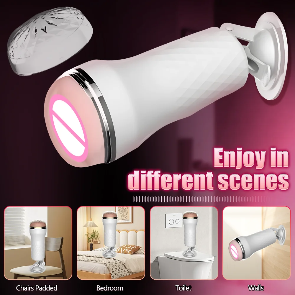 Realistisk onani-cup för män med sugfunktion_voghion.com