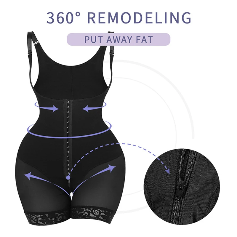 Fajas Reductoras Body Levanta Cola Post Surgery Partum Slim Girdle Bodysuit High Compression Full Body Shaping Corset Underbust