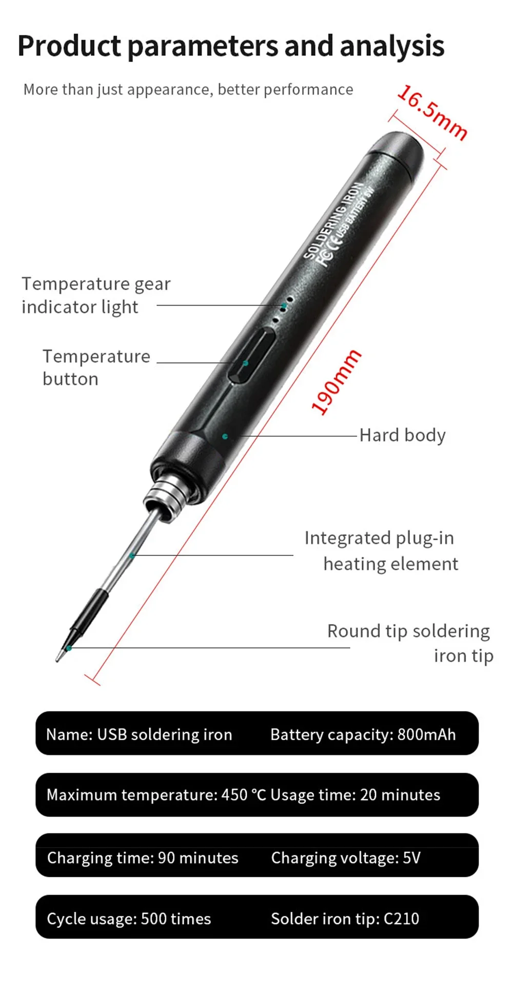 USB Soldering Iron Set - Feature 8