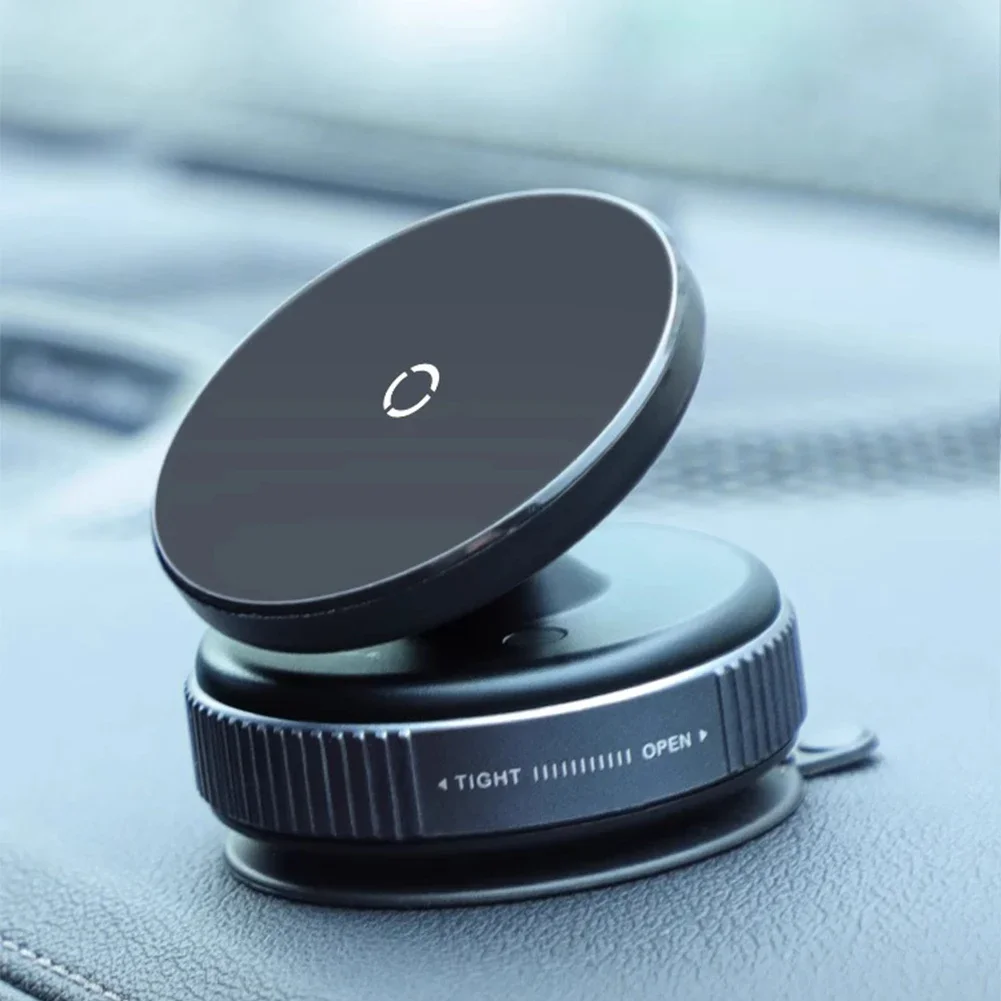 360° Rotatable Vacuum Magnetic Suction Cup Car Phone Holder for Magsafe For iphone 12 13 14 15 16 Magnetic Attraction Phone Hold