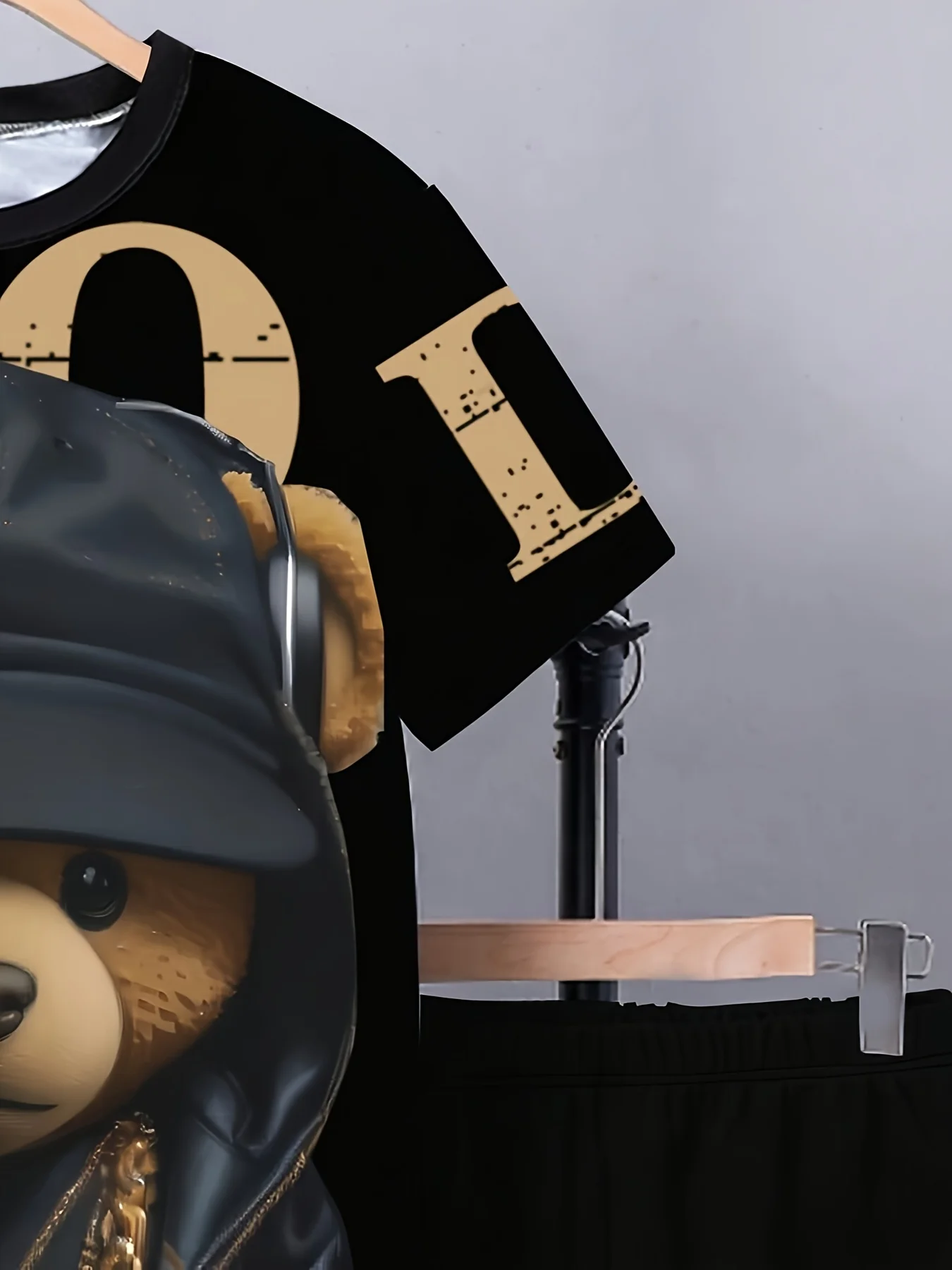 بدلة أطفال جديدة لصيف : ملابس صيفية للأطفال مطبوعة على شكل دب رائع، ملابس بناتي كاجوال وعصرية، رقبة دائرية للأطفال