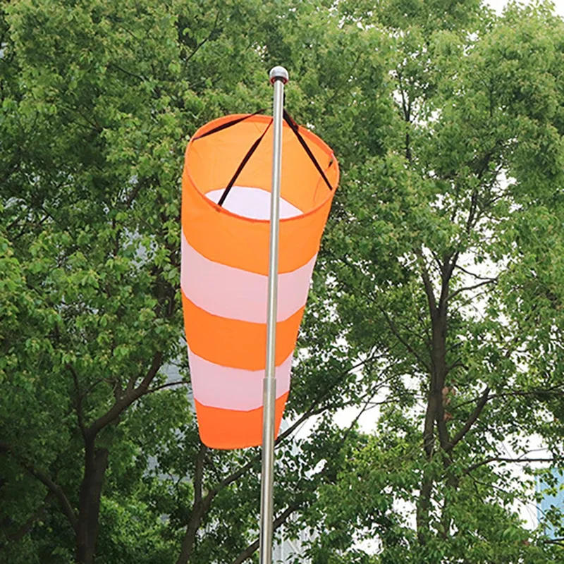 Garden Art Decor Wind Sock Weather Vane Reflective Windsock Outdoor Scratchproof Windproof Fluorescent Reflective Windsock Weathervane Wind Vane 60/80/100CM
