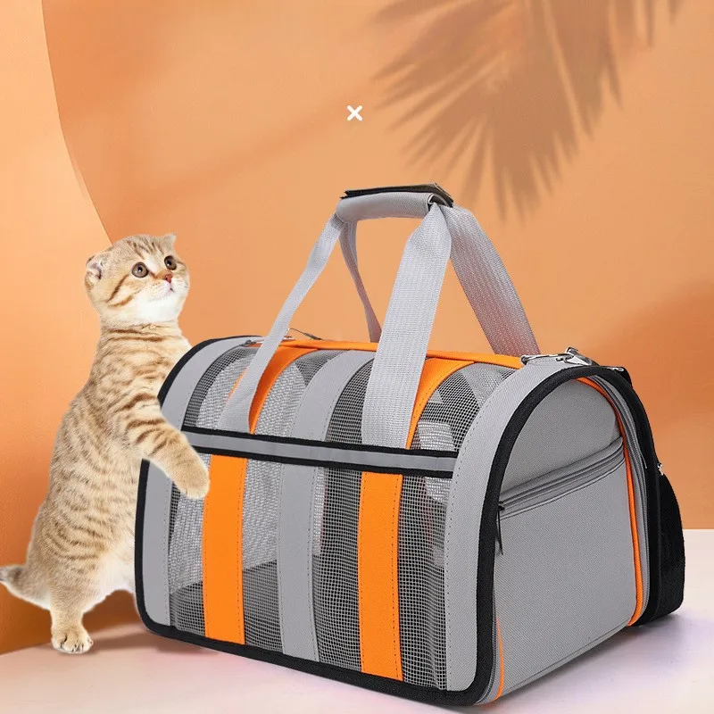 

Pet Outing Portable Cat Dogs Handbag Summer Breathable Carrier Travel Puppy Kitten Single Shoulder Bag Pet Carrying Handbag