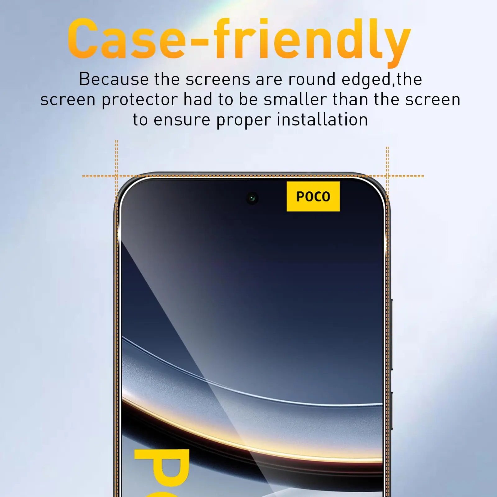 Premium Tempered Glass Screen Protector - 6.83 inch, HD Crystal Clarity, Ultra-Resilient Anti-Scratch Surface, Case-Friendly Design