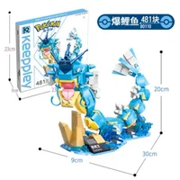 Original Keeppley Pokemon DIY Pikachu Blastoise Charizard Venusaur Mewtwo Gyarados Building Block Model Anime Doll Kids ToyGifts 2