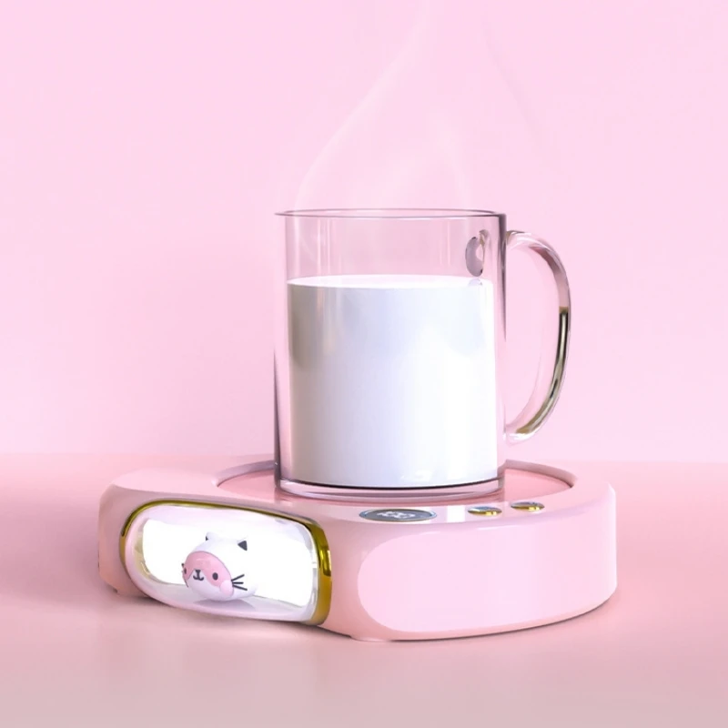 100℃ Coffee Cup Warmer Electric Heaing Pad Milk Tea Water Warming Coaster 5 Temperature Adjustment Office Home Mug Heater Mat heating coaster coffee heater usb mug warmer