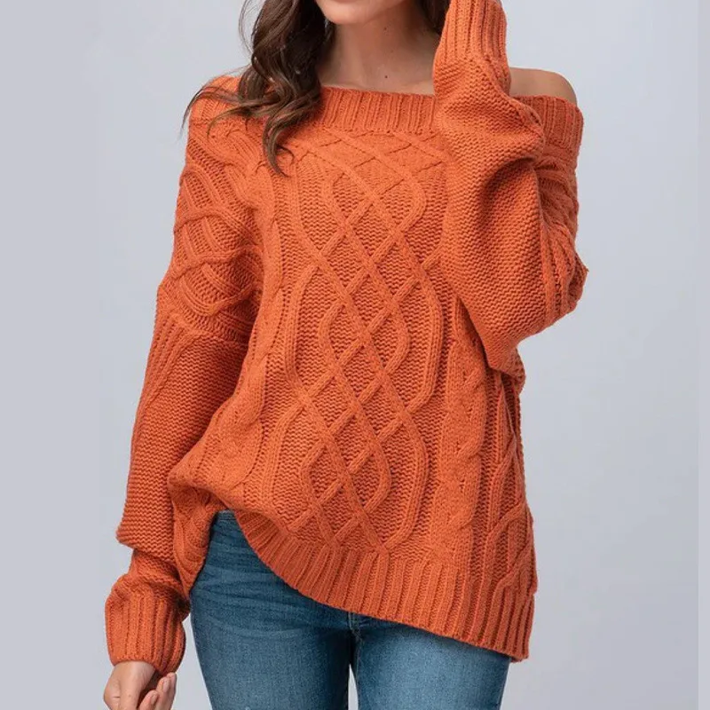 

Sweaters European and American pullover twist sweaters women's autumn and winter explosions women's sweaters