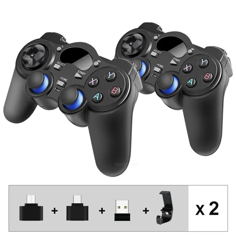 2.4 G Controller Gamepad Android Wireless Joystick Joypad with OTG Converter For PS3/Smart Phone For Tablet PC Smart TV Box 