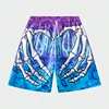 New Men's Summer Skeleton Hand Element Print Shorts 3d Printed Men Casual Fashion Sports Breathable Loose Trend Beach Shorts 4