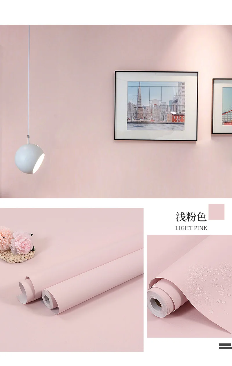 Matte PVC Vinil Autoadesivo Wallpapers Móveis Renovação