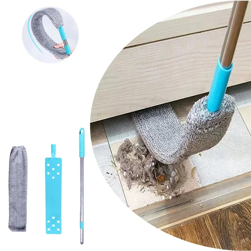 Bed Bottom Vacuuming & Sofa Dusting Brush Long Handled Mop Style Detachable Gap Cleaning Accessories Set