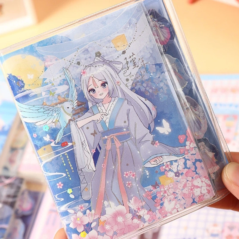 

Милый блокнот A7, блокнот, журнал, блокнот, красивый прозрачный водонепроницаемый Мягкий защитный чехол, мини-записки, дневник, блокнот