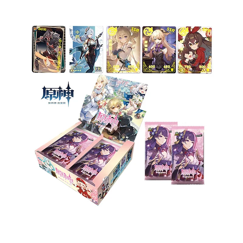 

Genuine Genshin Impact With Metals Card GS2M04 Yae Miko Hutao Genshin Impact Furina Jean Card Binders For Children Toys