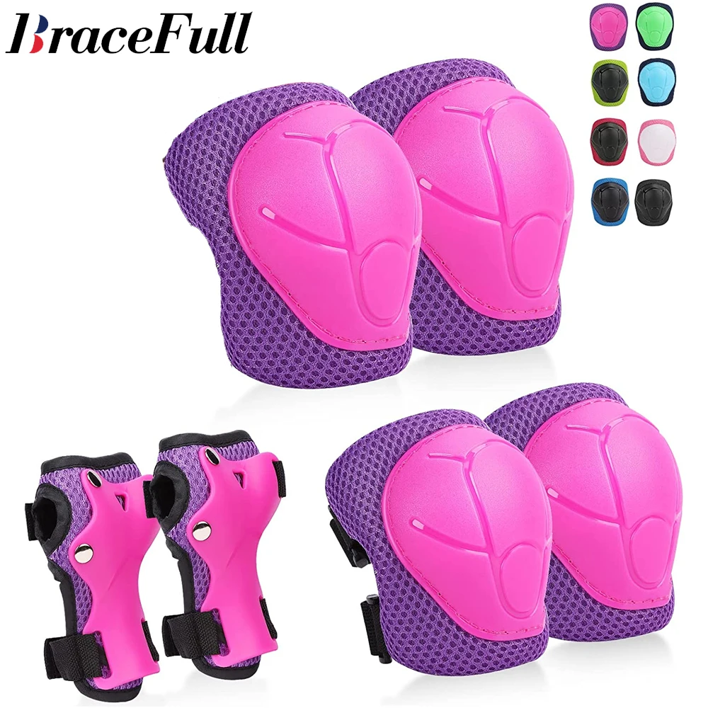 thumbnail image 2 of Oeyliz Kids Protective Gear Set - 6-in-1 Knee Elbow Wrist Pads For Sports Ages 3-7 2 of 10