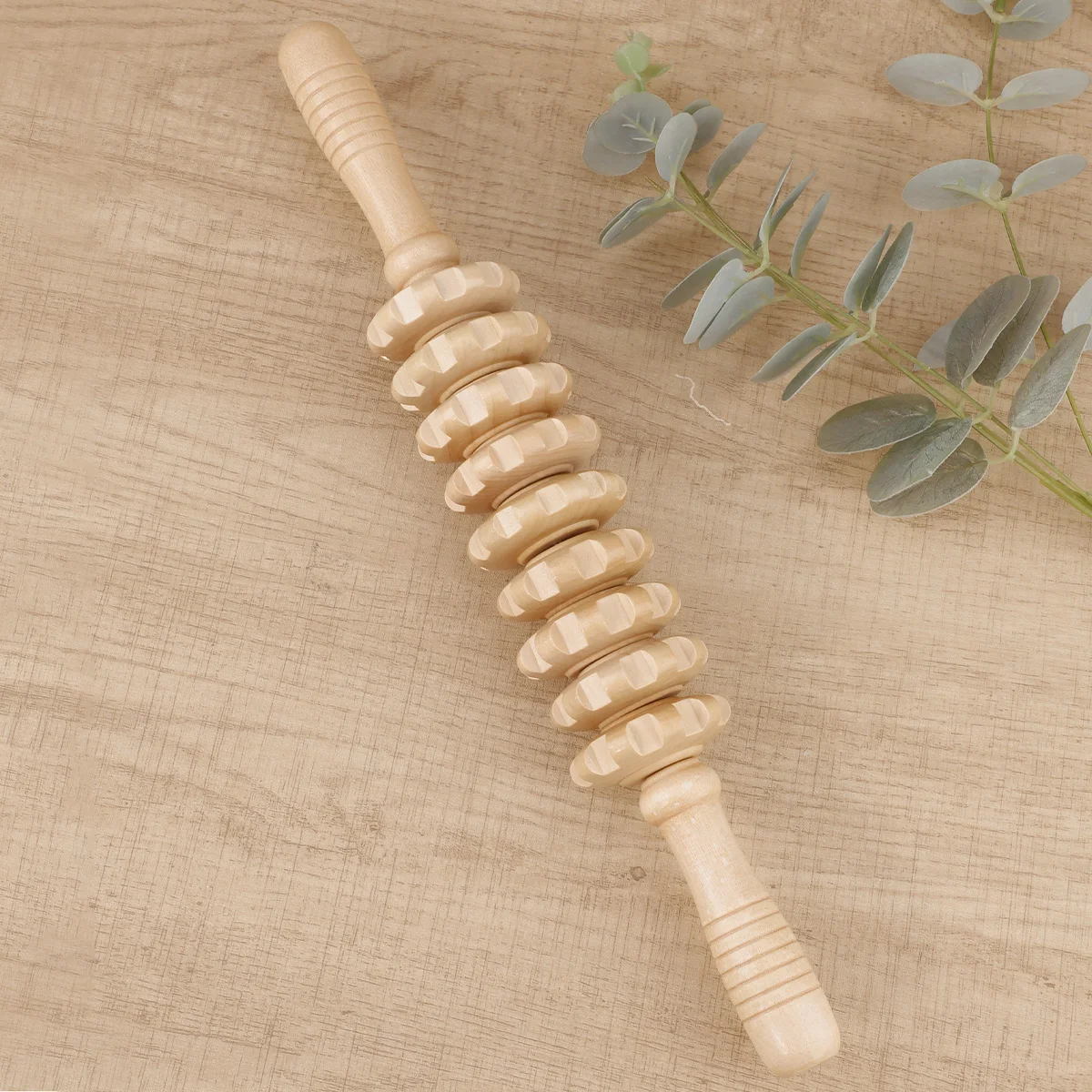 Ergonomic Wooden Therapy Massager Roller