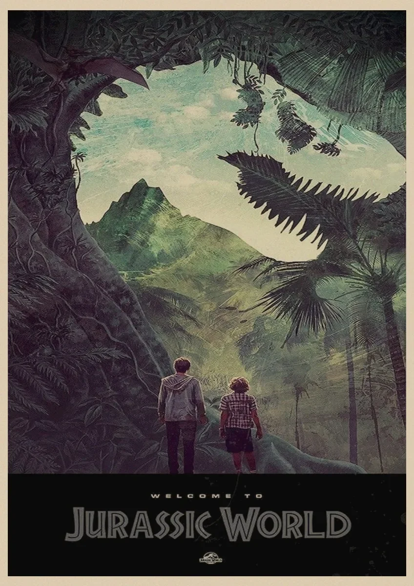 ヴィンテージポスター映画ジュラシックパーク恐竜世界