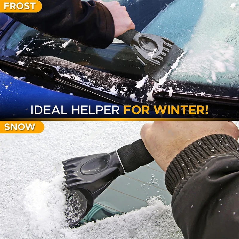 Car Ice Scraper Mitt Warm Ice Scraper with Glove Detachable Windshield Snow Scraper  Waterproof Snow Shovel Remover Glove - AliExpress