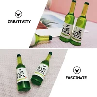 15 Pcs Mini Wine Bottles Realistic Simulation Korean Rice Decorative Vases Mini House Accessories Lifelike Resin Statues Home 2