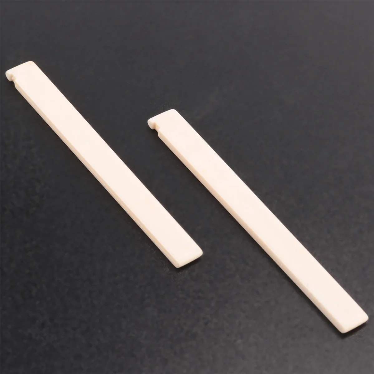 2 Pcs Spare Part Beige Plastic Bridge Saddle Nut for Classical Guitar guitar tool