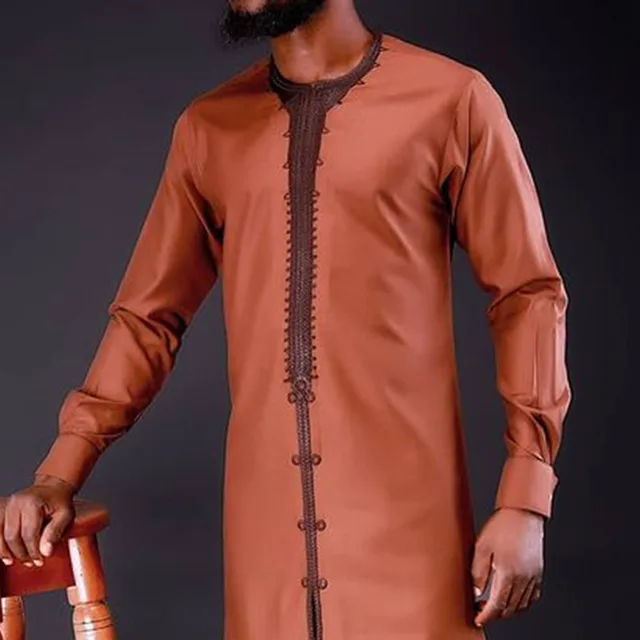 Osagie Dashiki Embroidered Long Sleeve Piece Outfit - Image 2