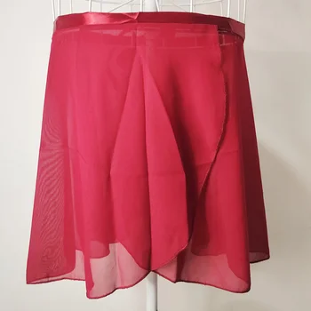 CLYFAN Women Ballet Skirts Lace-up Chiffon Skirts Dance Skirts Adults Girls Leotards Skirt Ballet Practice Dancing Miniskirts Tu