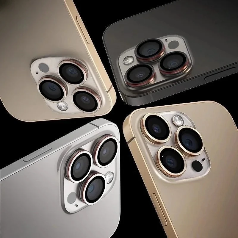 Optik Pro Two-Tone Camera Lens Protector - Tempered Glass Full Cover Cap