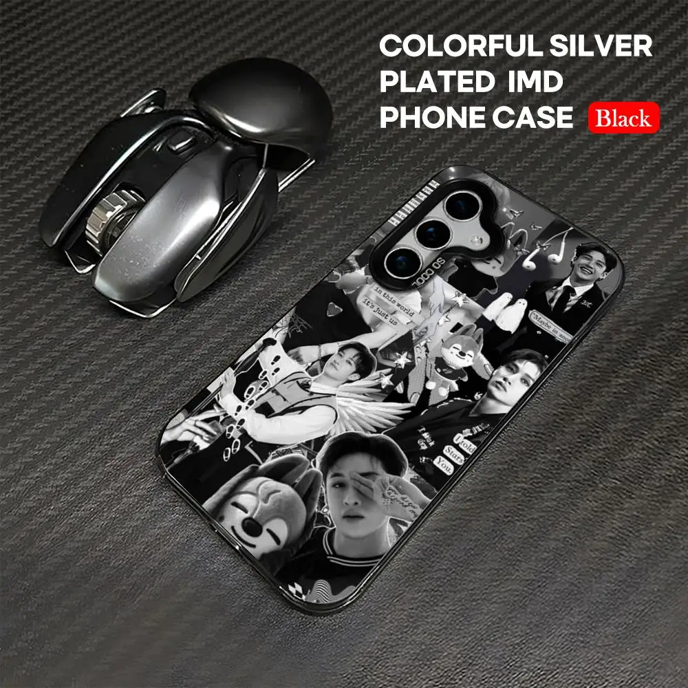 Vibrant Silver IMD Phone Case with Korean Singer Design