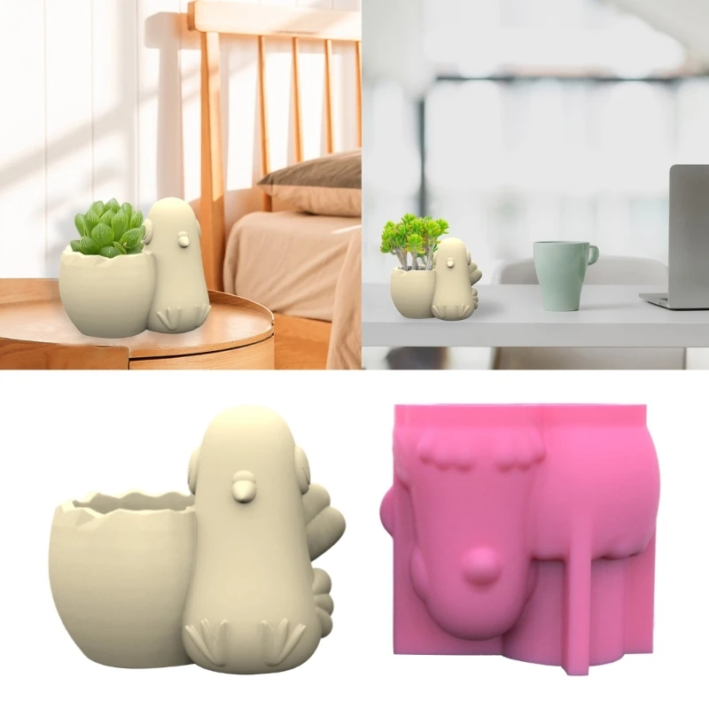 

Силиконовая форма «сделай сам» для цветочного горшка, украшения для дома, форма голубя, цветочный горшок, смоляная форма, для