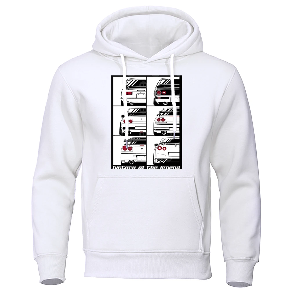 

Japanese The Evolutionary History Of The Car Men Hoodie Street O-Neck Hoodies Loose Pullovers Clothing Pocket Fashion Menswear