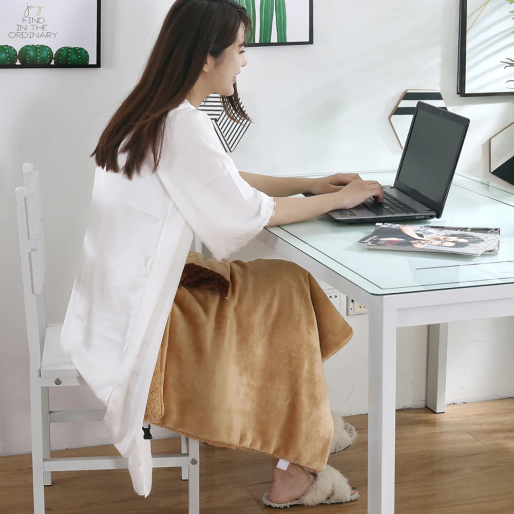 Description Picture 5 of itemElectric Heating Blanket Multi-function USB Winter Heated Pad Soft Skin Friendly Portable Supplies for Home Sofa Bed Seat Office