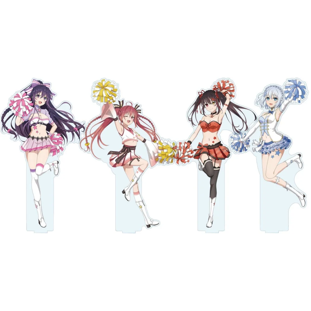 Anime Peripheral Store Date A Live IV Kotori Itsuka Cheergirl Ver Acryl HD Figur Stand Schreibtisch Dekor Geschenke Sammlung ca. 15 cm