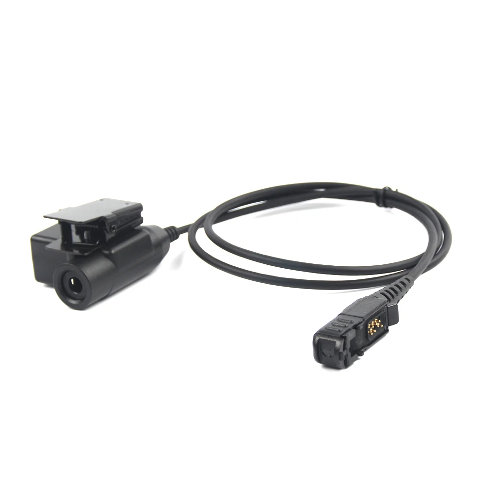 HD03 Tactical Bowman Elite II Headset Microphone with U94 PTT Adapter for Motorola Xir P6600 P6620 XPR3300 walkie talkie Radio