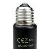 Ceramic Emitter Heat Lamp Bulb Pet Heating Light Bulb Infrared Black for Ceramic Heate Reptile Animals Heater Brooder Chocadeira 6