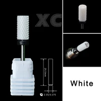 RolinStar 6.6mm Large Barrel ceramic Accessories Bits Milling Cutter Burr Nail Art Tools 2