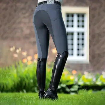 50% HOT!!! Women Fashion High Waist Elastic Equestrian Pants Horse Racing Skinny Trousers 2
