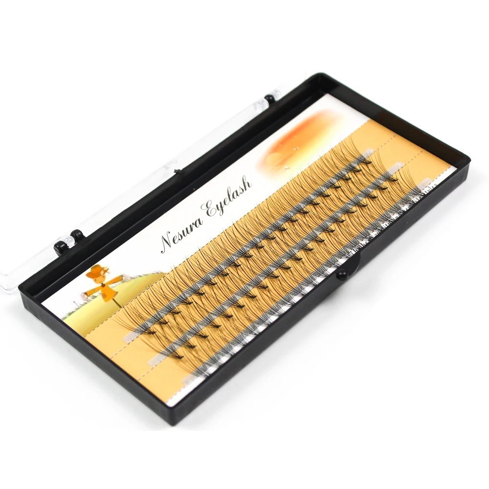 10D Russian Volume Eyelashes Extension Short Stem Pre made Fans C curl Mink Lash Individual Extensions