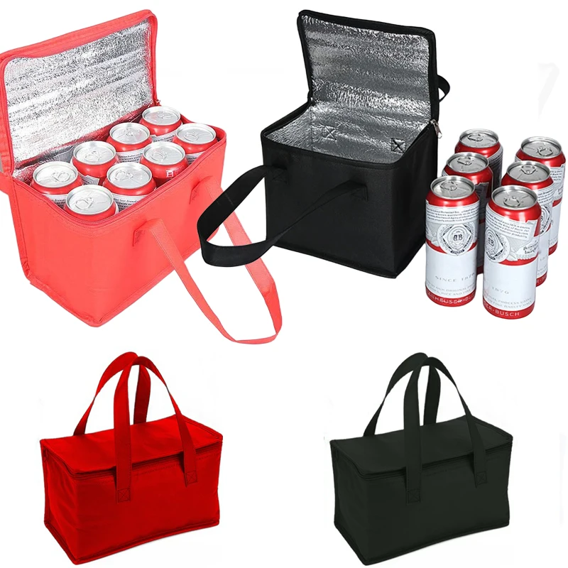 Portable Insulated Lunch Cooler Bag – Foldable Thermal Tote for Food, Drinks, Beer, Ice... - SKU ICB16782 - UGI Packaging