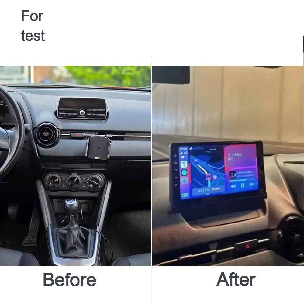 CarPlay 720P 8G + 256GB Auto Android 14 Auto Player GPS Radio Navigation autoradio WiFi auto radio Für Mazda 2 CX-3 2014-2020