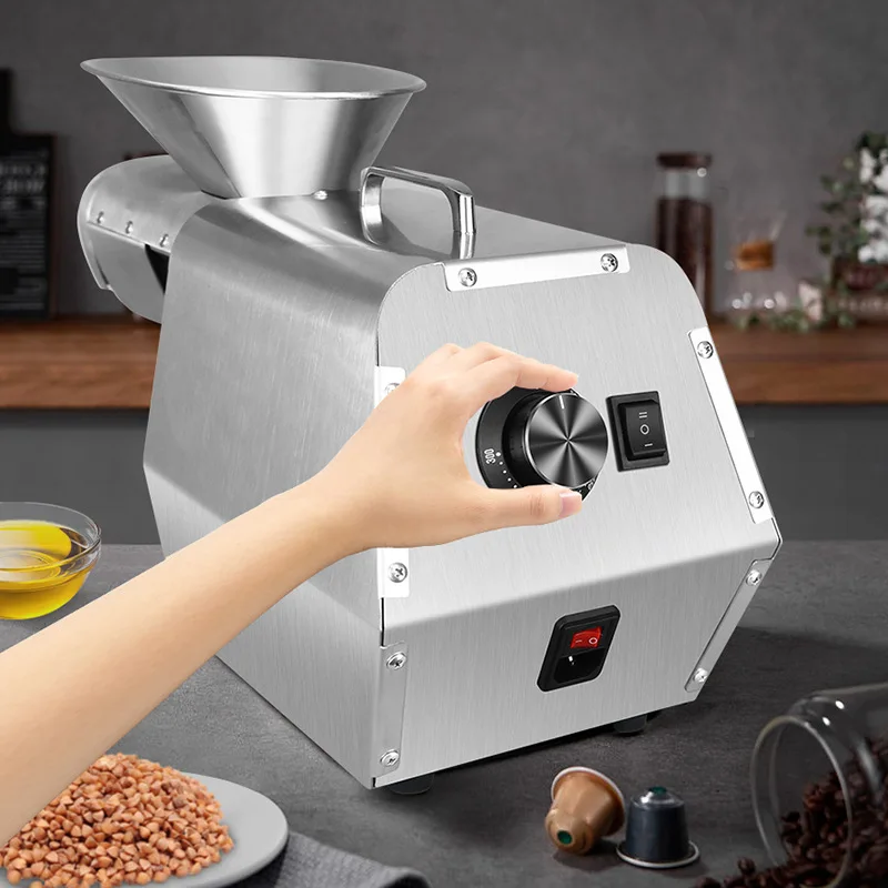 220V  Household Oil Press Machine 1800W Electric Oil Extractor Machine Stainless Steel Oil Presser with High Pressing Speed 3