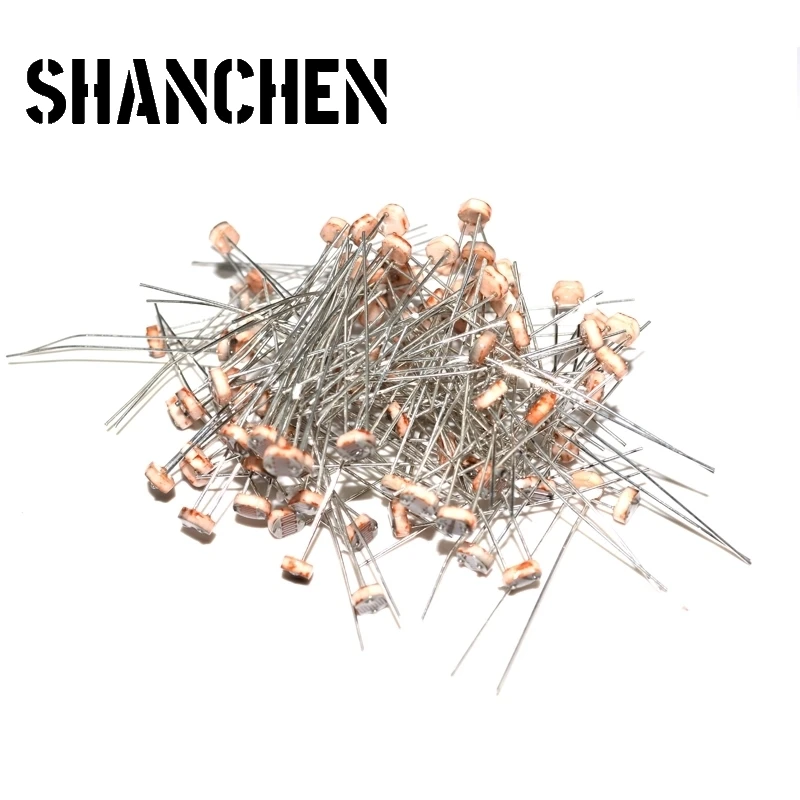 100PCS LDR Photo Light Sensitive Resistor Photoelectric Photoresistor 5528 GL5528 5537 5506 5516 5539 5549 For Arduino