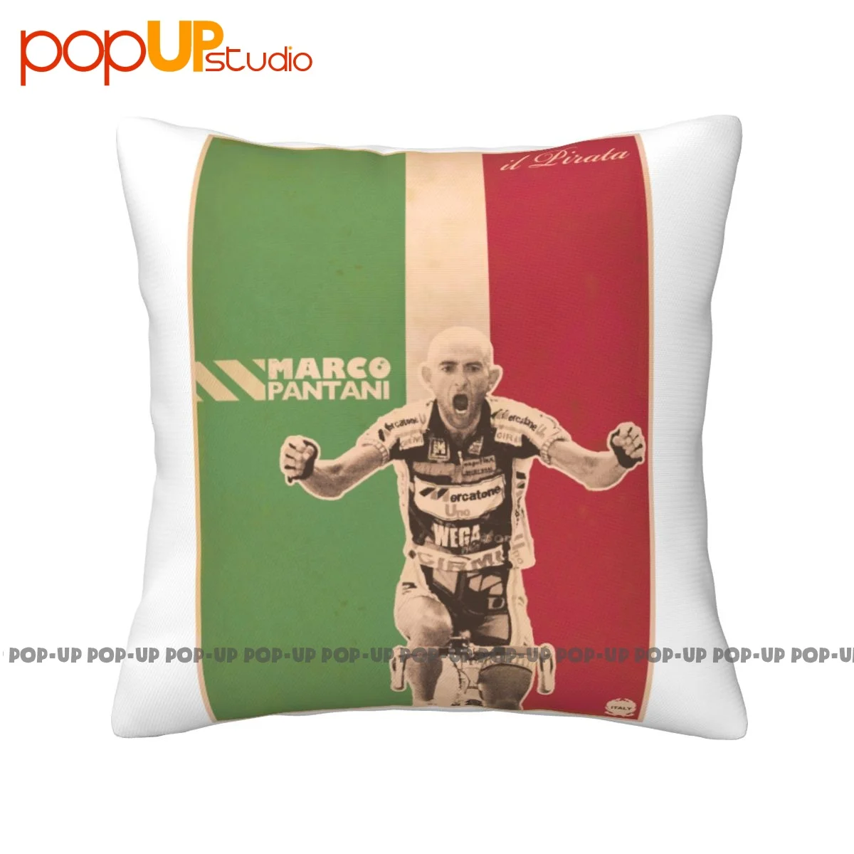 Morbido Marco Pantani Ciclismo Campione Il Pirata 15000 3 Federa Copricuscino Addensato