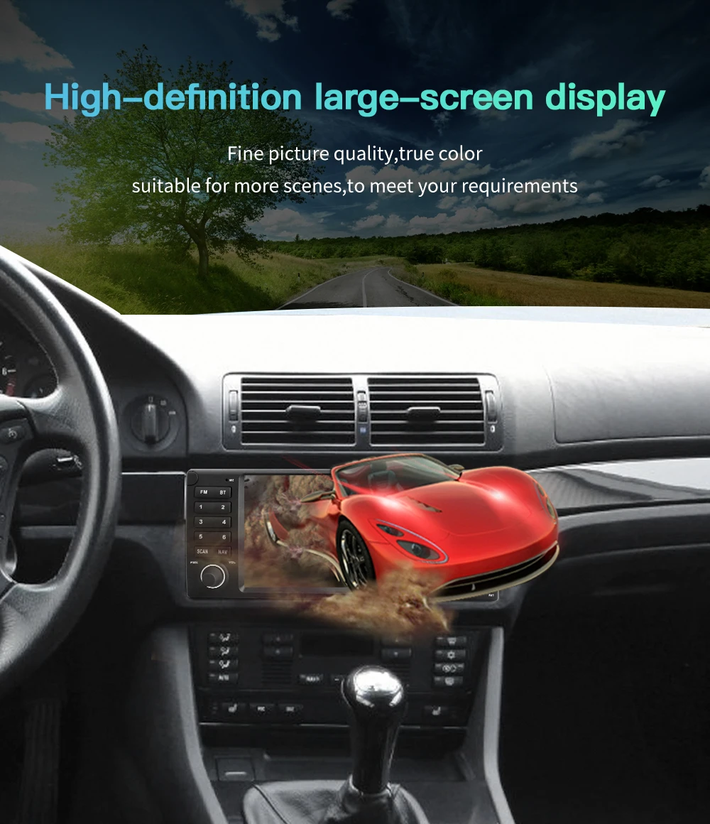 S2d351f21028c400490b189d2be52732fS Kapud Android 10 Car Multimedia 8" For BMW E39 M5 1997-2003 CarPlay AUTO SWC GPS Navigation System Stereo Radio BT Wifi DSP