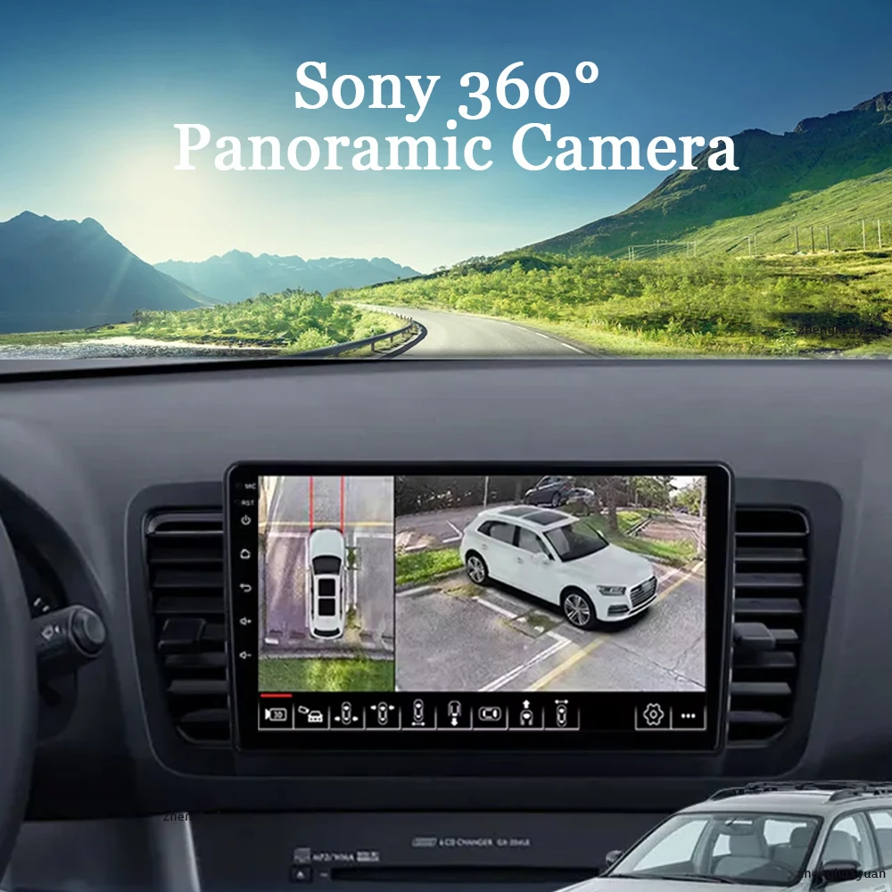 Car Multimedia Player QLED Android 14 For Subaru Outback 3 Legacy 4 2004-2009 Radio GPS DVD 2Din