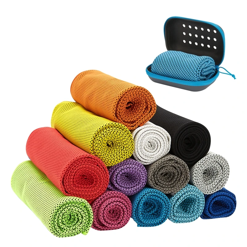 

H58D Soft Breathable Cooling Towels Sweat Rag Microfiber Chilly Ice Cold Towel