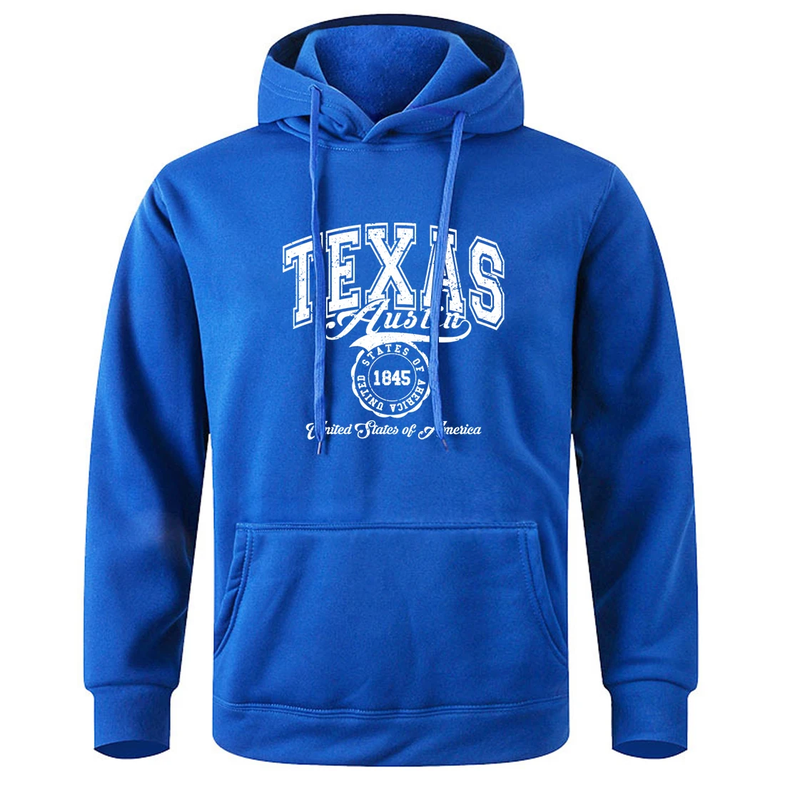 

Texas Austin United States Of America Print Men Hoody Warm Comfortable Hooded Casual Fashion Sweatshirt All Match Basic Hoodies