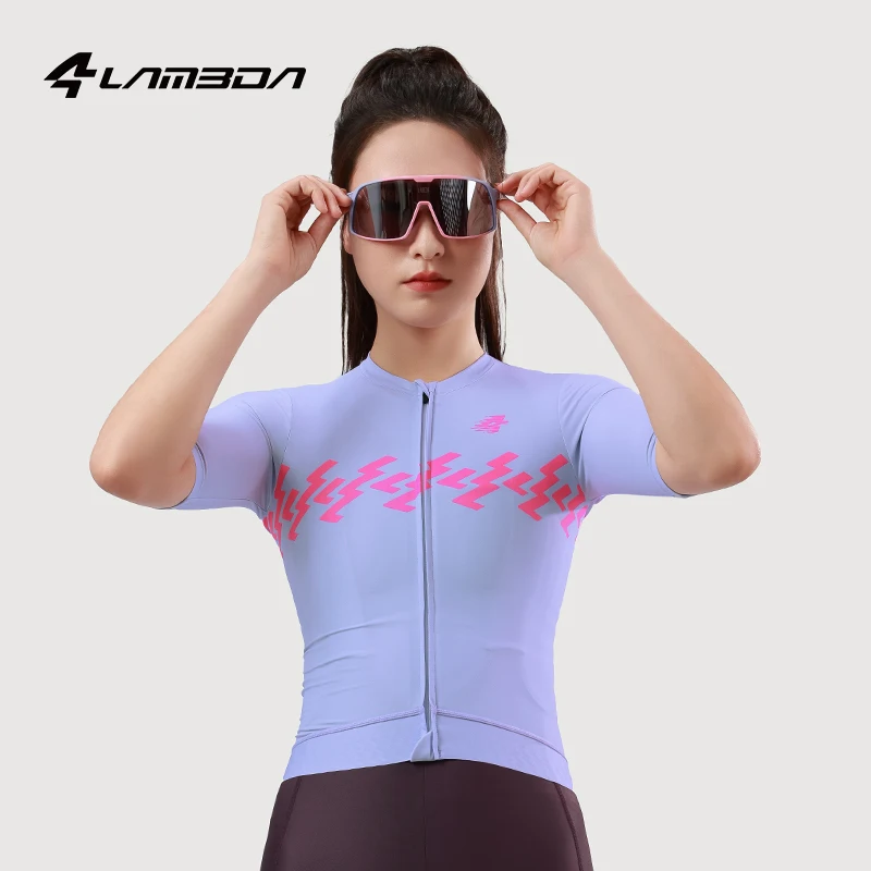 LAMEDA Cycling Jersey Breathable Quick Dry Cycling Short Sleeve Road Bike Shirt Riding Biking Summer Women's Bicycle Clothing